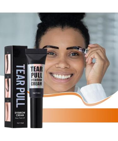 Peel-Off Eyebrow Gel - Waterproof Quick-Drying Tinted Eyebrow Mascara Long-Lasting Smudge-Proof Eyebrow Gel for Natural Thick and Voluminous Brows - Buy Online on GoSupps.com