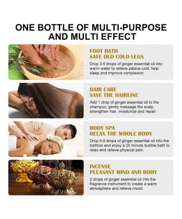 Organic Ginger Oil for Massage | Swelling Ngwer l Bio/Spa | Pain Relief Essential Oil 1ml - Buy Online on GoSupps.com
