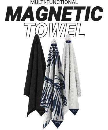 Blue Tees Golf 4-in-1 Magnetic & Clip Bag Towel 18x18 - Black - Buy Online on GoSupps.com