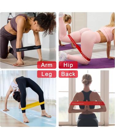 8-Piece Honmein Resistance Bands Set for Home Fitness - 5 Levels, Natural Latex, Instruction Guide & Carry Bag - Buy Online on GoSupps.com