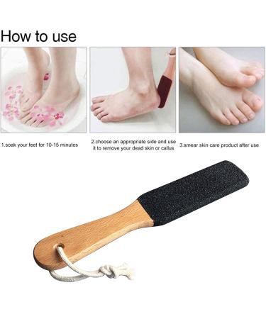 Rpanle Wooden Corneal File & Remover - Dual-Sided Hard Skin Foot Care Tool for Effective Corn Removal - Buy Online on GoSupps.com