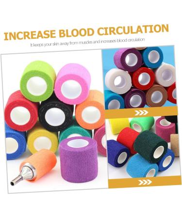 24 Rolls Sports Tape - Kinesiology Tapes for Hand Wrist & Ankle | Athletic Muscle Relief & Cohesive Vet Tapes for Fitness - Buy Online on GoSupps.com
