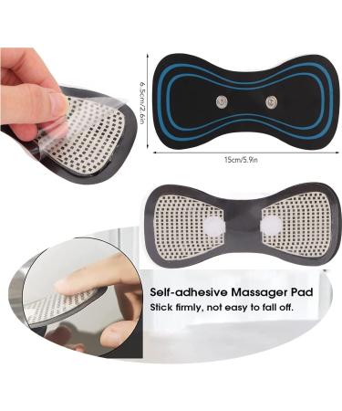 Dyroe 5-Piece Portable Cervical Massage Pad for Neck & Body Pain Relief - Mini Electric Massager for Neck Shoulder Back Waist & Legs - Buy Online on GoSupps.com