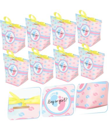 HOMSFOU 60 Pcs Blue Goodie Bags Popcorn Gift Kids Goodie Bags Gift Wrapping Bags Aunt and Uncle Pregnancy Announcement Boy Gift Bag Shower Favors Bag Boy Girl Pack Paper - Buy Online on GoSupps.com