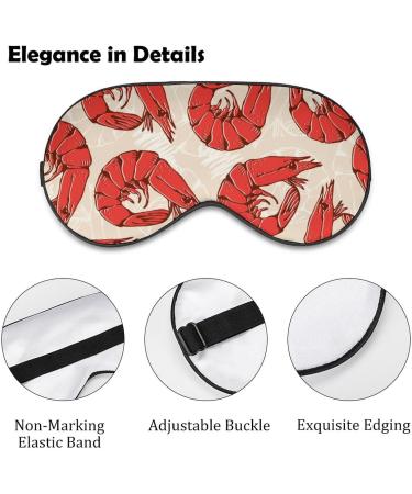 Shrimps Sleep Mask Eye Cover - Adjustable Strap, Blocks Light, Perfect for Sleeping, Travel, and Naps - Men and Women - Buy Online on GoSupps.com