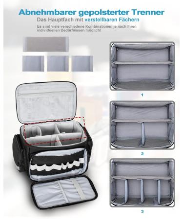 Jamiukro First Aid Bag - Emergency Medical Bag for Nurses & Home Care | Travel Storage & Pill Bottle Organizer - Black - Buy Online on GoSupps.com