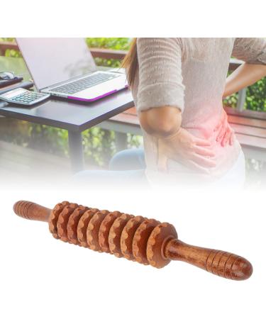 Jiawu Wooden Manual Fascia Massage Roller - Handheld Body Massager for Cellulite Relief Wound Recovery & Muscle Tension Reduction - Buy Online on GoSupps.com