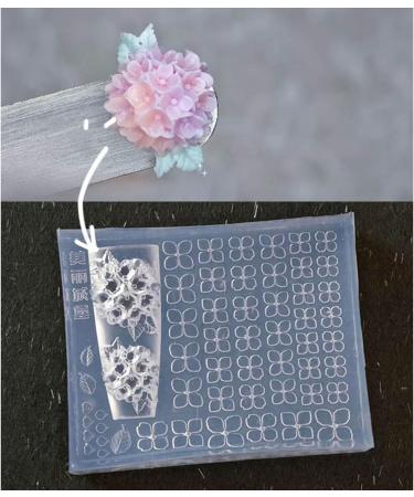MCAORI 3D Nail Art Mold with Flower Patterns Template Carving Sticker Stencil Tools Creative Stunning Nail Decorations Moulds - Buy Online on GoSupps.com
