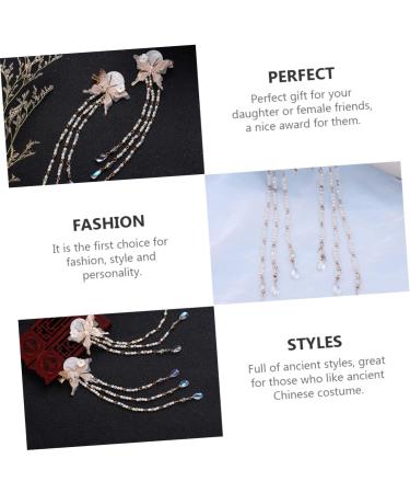 Ipetboom 1 Pair Butterfly Tassel Hair Clip Branch Hair Clip Hair Jewels for Women Accesorios Para Mujer Hair Styling Jewelry Tassel Headdress Kids Hair Accessories China Alloy Girl Vintage - Buy Online on GoSupps.com