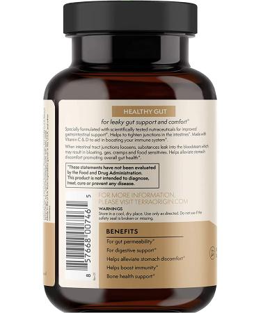 Terra Origin Healthy Gut Capsules â€“ Boost Immunity with Vitamin C & D (90 Caps) - Buy Online on GoSupps.com
