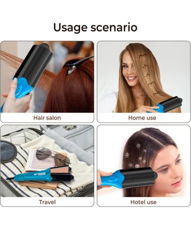 Hair Crimper & 3D Hair Stamper - 5 Interchangeable Plates for Festival Styles | Keratin & Argan Oil Infused Crimping Iron - Buy Online on GoSupps.com