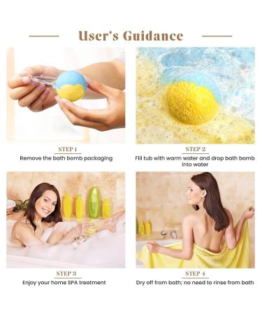 ZenBombs 20-Piece Bath Bombs Gift Set with Shea Butter & Essential Oils - Handmade Spa Fizzies for Skin Moisturizing - Perfect Gift for Women - Buy Online on GoSupps.com