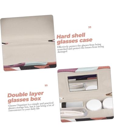 Homsfou Dual-Use Glasses Case & Travel Contact Lens Container - Hardshell Organizer for Glasses and Lenses - Buy Online on GoSupps.com