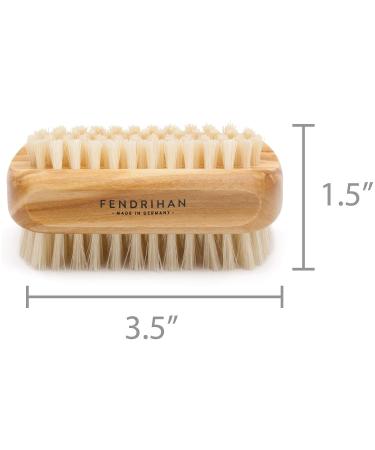 Premium Boar Bristle Nail Brush | Olive Wood Handle | Made in Germany - Buy Online on GoSupps.com