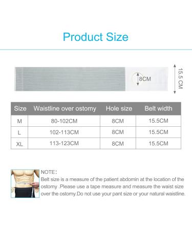 Buy REAQER Stoma Belt - Comfortable Stoma Bandage for Men & Women | 8cm Hole Diameter | Fast International Shipping - Buy Online on GoSupps.com