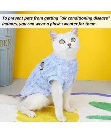 Cozy Blue Dog Sweater | Winter Clothing for Small & Medium Dogs & Cats | Warm & Stylish - Buy Online on GoSupps.com
