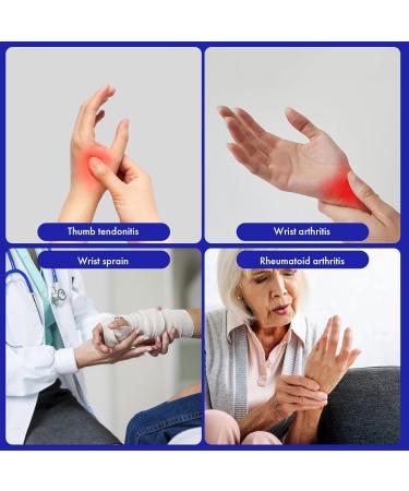 Thumb Spica Splint & Wrist Brace | Adjustable Support for de Quervain s Tendonitis Arthritis - Pain Relief for Left Hand - Buy Online on GoSupps.com