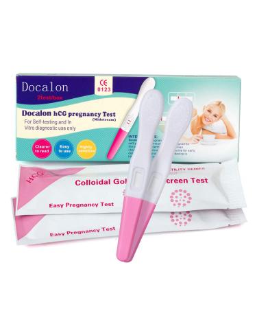 Pregnancy Test Early,Docalon Pregnancy Test Clear at-Home Early Pregnancy Test Kit Included - Accurate & Easy Response Resultst Detection Individually Sealed-2 Count
