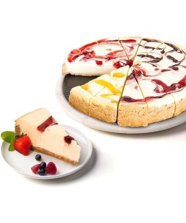 Fruit Cheesecake Sampler 10 Pre-sliced 16 pcs Cheesecake With 4 Types Of Delicious Fruit Flavors. Fresh Bakery Dessert Great Gift Idea For Potlucks Family Gatherings And Housewarmings