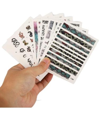 Self Adhesive Snake Nail Sticker Snake Pattern Nail Stickers Snake Pattern for Manicure for Home for Manicure Store for Nail Salon - Buy Online on GoSupps.com