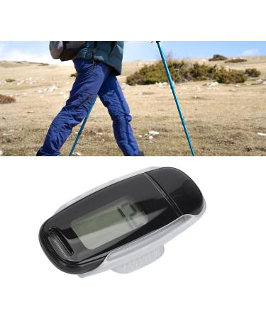 Digital Pedometer & Step Counter - Accurate Tracking Large Display for Travel & Sports (Black) - International Shipping Available - Buy Online on GoSupps.com