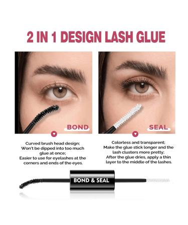 Waterproof Lash Bond & Seal | Strong Hold Eyelash Glue for Home Use | Long-Lasting Cluster Lash Adhesive - Buy Online on GoSupps.com