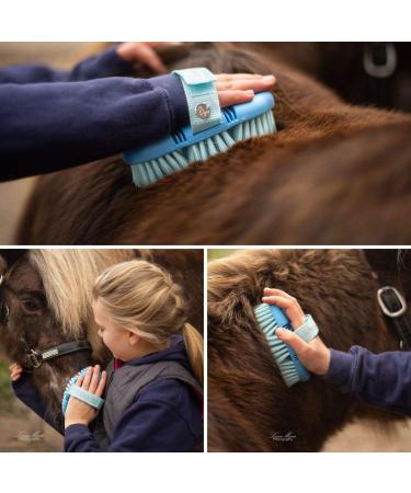 Animalon Children's Horse Cleaning Tools | Ergonomic Blue Card tsche Brush | Perfect Horse Gift for Kids - Buy Online on GoSupps.com