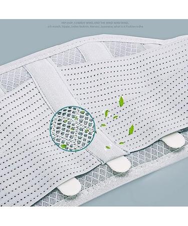 Self-Heated Lower Back Support | Pain Relief for Sciatica Herniated Disc & Scoliosis | Size L | Light Gray - Buy Online on GoSupps.com