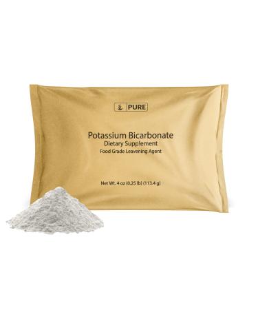 Pure Original Ingredients Potassium Bicarbonate (4oz) Natural  Food Safe  Electrolyte  Leavening