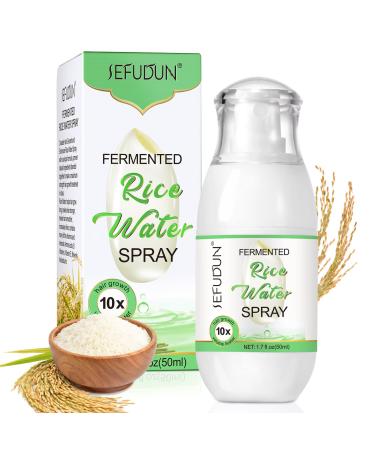 Hair Growth Serum Rice Water Spray for Hair Growth Rice Water for Hair Growth Hair Growth for Women Hair Loss Treatments Rice Water for Hair Natural Hair Moisturizer&Conditioner with Vitamin&Mineral 1.7 fl.oz