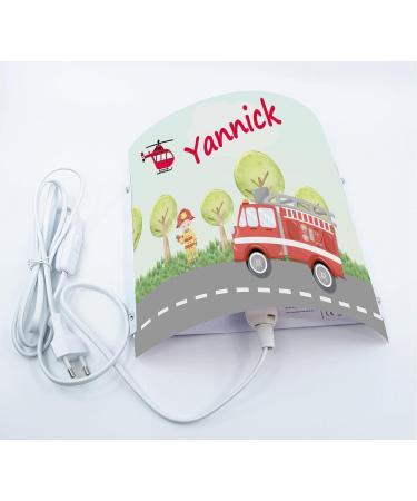 Creadesign WA-1009 Fire Brigade Children's Wall Lamp - Personalized Night Light E14 (22 x 22.5 x 8.5 cm) - Perfect for Kids' Room decor - Buy Online on GoSupps.com