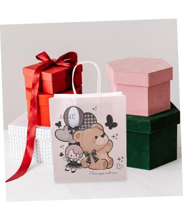 Amosfun 5pcs Small Gift Bag Gift Tote Bags Medium Gift Bags Packing Bags for Florist Wrapping Bags for Presents Gift Packing Pouch Gift Bags with Handles Paper Bouquet Bag Shopping Dark - Buy Online on GoSupps.com
