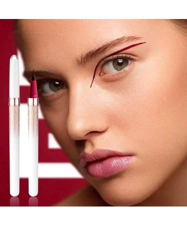 Outfmvch Pearl White Eyeliner & Brow Pencil Set - Sweatproof & Easy Makeup Remover - 2ML Liquid Pencil for Non-Smudging Results - Push-up Bars for Precise Application - Buy Online on GoSupps.com