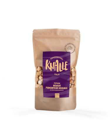 Popkor dnditors' Knalle - Nougat Piemonteser Haselnuss Popcorn Snack - Crispy fragrant handmade in Berlin from the best ingredients 8x100g