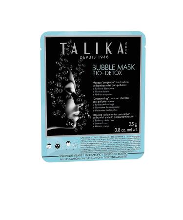 Talika Bubble Mask Bio -Detox - oxygen -giving bubble mask - cleaning facial mask with micro bubbles against impurities - activated carbon mask for all skin types