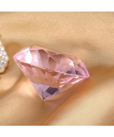 Nail Art Display Diamond Glass Crystal Base Hand Model Shoot Ornament Manicure Accessories for Wedding Decorations Nail Art Salon Decor(60MM Pink) - Buy Online on GoSupps.com