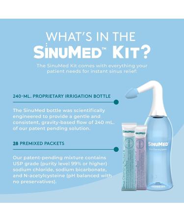Sinus Cleansing System - Natural Relief for Sinus Congestion & Allergies | 14 Day Supply | Patent-Pending N-Acetylcysteine - 28 Packets - Buy Online on GoSupps.com