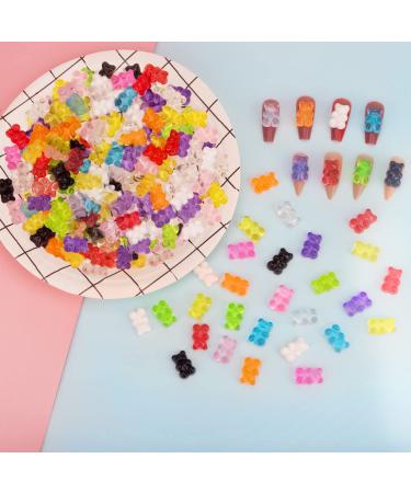 LYroo Kawaii Gummy Bear Charms - Resin 3D Flatback Charms for Nail Art & Slime - Buy Online on GoSupps.com