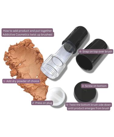 Premium Refillable Face Body & Hair Highlighters - 1 oz Pump Brush (Pack of 1) - Perfect for All Skin Types - Buy Online on GoSupps.com