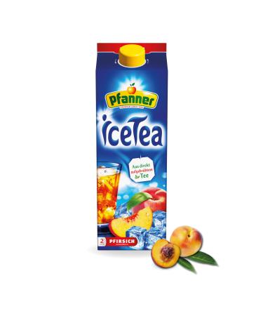 Pfanner Iced Tea Peach 1 x 2 l Tetra Pak directly brewed tea with peach juice Ice Tea Carton
