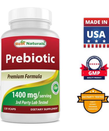 Best Naturals Prebiotics Fiber XOS (Xylo Oligosaccharide) 1400mg Serving 120 Veg Capsules 120 Count (Pack of 1) - Buy Online on GoSupps.com