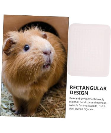 BESPORTBLE Box Hamster Toilet Pet Cage Large Corner Toilet Guinea Pigs Dog Toilet Indoor Cages Sieve Pp White 24.5X19.5X3CM White - Buy Online on GoSupps.com