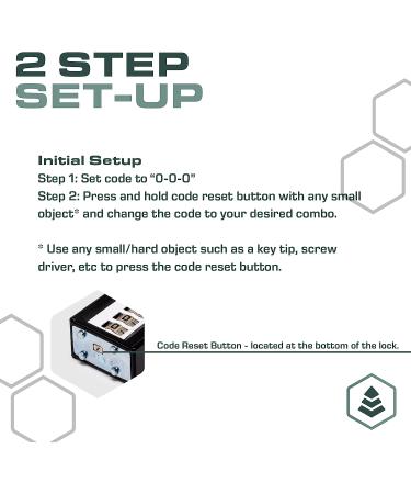 Customizable 3-Digit Gun Cable Lock for Firearms with 15 Cable - Buy Online on GoSupps.com