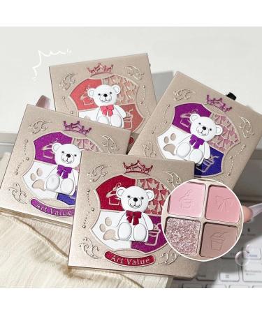 Eyeshadow Velvety Pigmented Blendable Matte Metallic & Shimmer Finishes Creamy Formula Four Way Quad Eye Shadow Palette (1) - Buy Online on GoSupps.com