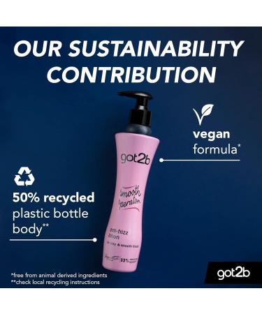 Got2b Smooth Operator Anti-Frizz Hair Lotion 200ml | Vegan | Up To 230 C Heat Protection | Frizz Control for Silky Smooth Hair - Buy Online on GoSupps.com