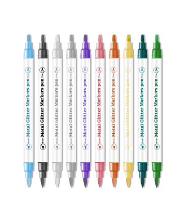 10Pcs/Set Nail Art Pens Set Nail Art 3D Painted Pen Drawing Nail Point Dotting Pen Pens DIY Metallic Nail Drawing Pen 3D Nail Art Set Nail Accessories Set 10 sticks