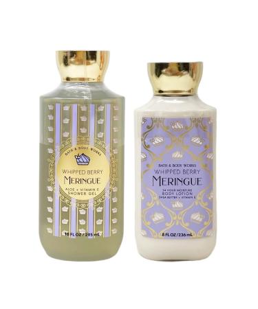 Bath & Body Works Whipped Berry Meringue 2 Piece Gift Set - Shower Gel and Body Lotion