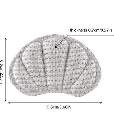 Skhaovs Heel Cushions - 9 Pairs Self-Adhesive Heel Pillows for Men & Women | Anti-Friction Protection for Oversized Shoes - Available in Black Gray Beige - Buy Online on GoSupps.com