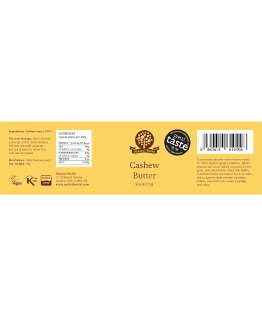 Nutural World - Crunchy Almond Nut Butter (1kg) Great Taste Award Winner - 100% Pure - single ingredient & Smooth Cashew Nut Butter (1kg) - Great Taste Award Winner - 100% pure single ingredient - Buy Online on GoSupps.com
