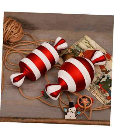 Alipis 2 pcs decorate pvc decorations Cosmetics Xmas Party Ornament Gift christmas tree Holiday Ornament outdoor decor Accessories christmas decorations household Christmas set Ornament Redx2pcs 15X6X6CMx2pcs - Buy Online on GoSupps.com